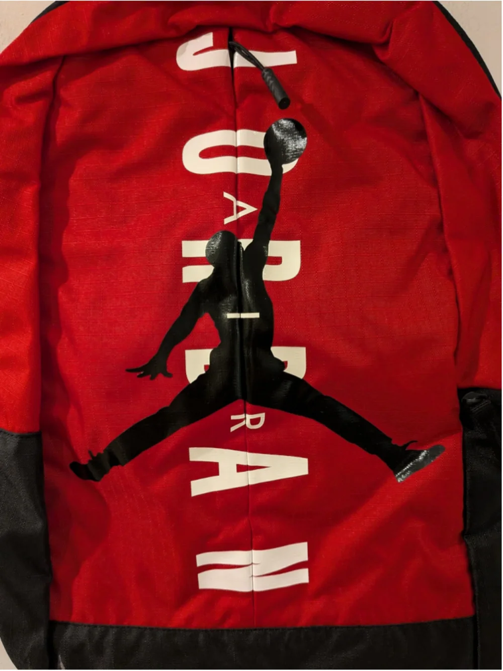 NWT Nike Air Jordan Jumpman Red Black Backpack Laptop School Travel Bag